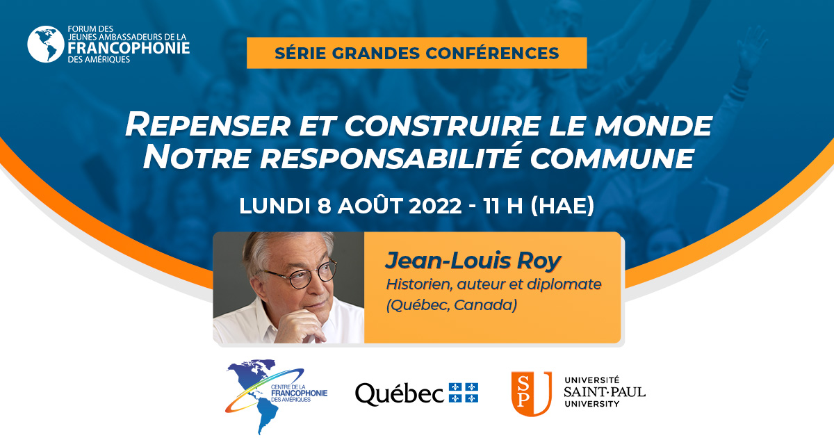 Conférence - Repenser et construire le monde - Lundi8Aout2022