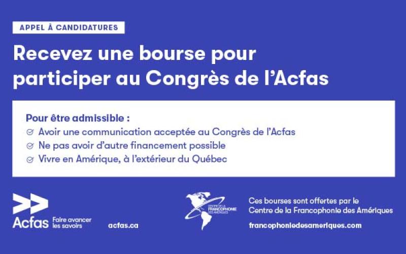 89e Congrès de l’Acfas